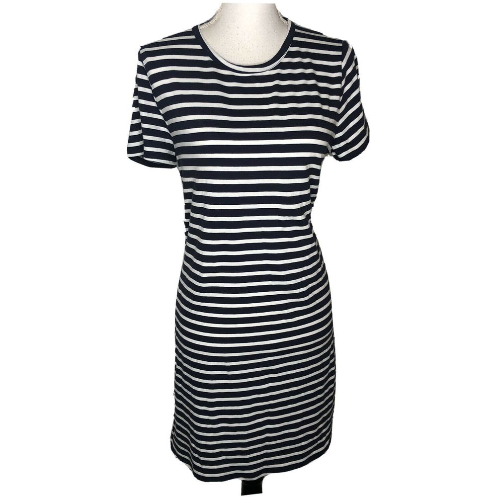J.Crew Navy/White T-Shirt Dress, NWT Medium
